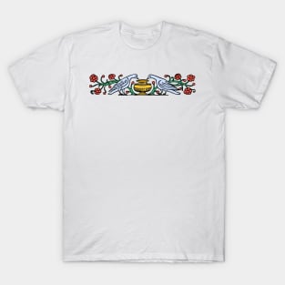 Pigeons at the bird bath T-Shirt